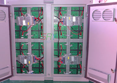 шкаф 8000cd/sqm экрана СИД 1R1G1B IP65 P16 с стальным материалом шкафа поставщик