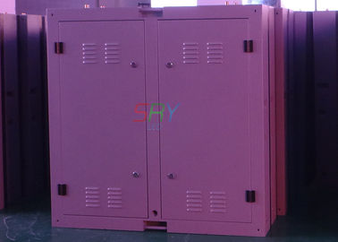 шкаф 8000cd/sqm экрана СИД 1R1G1B IP65 P16 с стальным материалом шкафа поставщик